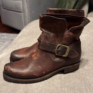 Distressed Frye Leather Veronica Boot